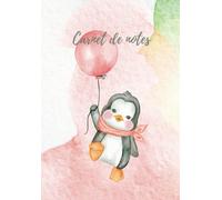 Carnet de notes animal pingouin mignon | 100 pages lignées | Format 17.78 x 25.4 cm: Cahier de notes pingouin, carnet de suivi bébé, carnet de suivi nounou