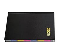 Carnet de notes avec couverture rigide Format A5 Pour prendre des notes, calendrier 2025 et écrire