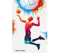 Carnet de notes: Cahier de notes Ligné - 120 pages - Idéal pour les volleyeurs et les fans de volley-ball