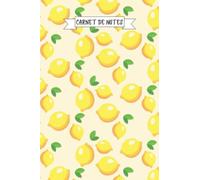 Carnet de notes: cahier de notes ligné avec marge - 120 pages - 15,24 x 22,86 cm - 6 x 9 pouces - Citrons