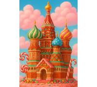 Carnet de notes Cathédrale saint Basile le bienheureux: Un carnet sucré moscovite