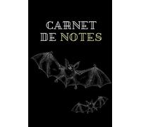 Carnet de notes Chauves-souris: Carnet avec 101 pages numérotées / idée cadeau / format 15.24 x 22.86 cm