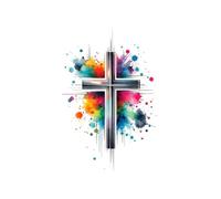 Carnet de notes chrétien : utilise ce livret comme journal intime, carnet de prière, cahier d'étude de la Bible, ou simple bloc-notes: Croix du Christ