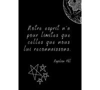 Carnet de notes citations: 100 Pages - 50 citations de développement personnel - Pensées positives au quotidien - Motivations - Design - Prise de notes agréable - Noir et Blanc - Format 17.7 x 25.4 cm