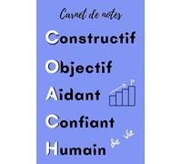 Carnet de notes coach de vie: Cahier life coach pour femme - Cadeau pour remercier sa coach de vie - Carnet notes coach personnel, 120 pages à remplir de souvenirs