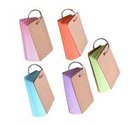 Carnet de Notes Coloré à Anneaux, Papier et Fer | Feuilles Mobiles Simples et Légères, pour Étudiants, Plans Quotidiens, Idées, Rangement Facile et Transport