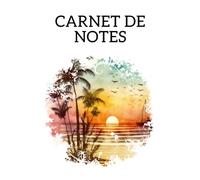 Carnet de notes coucher de soleil: beau dessin de paysage