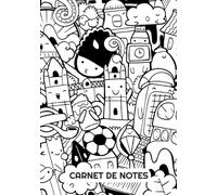Carnet de Notes: Couverture Motif Doodle Kawaii Noir et Blanc, Vile de Londres Angleterre, Super Mignon, Journal intime, Cahier d'écriture, ... Livre de recettes, Jolies choses, Cute