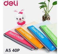 Carnet De Notes De Base A5, 40 Feuilles De Papier Souple Coloré, Reliure À Bobine, Pour École, Banque, Bureau, Planificateur, Fournitures, 1 Pièce