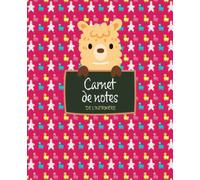 Carnet de notes de l'infirmière scolaire - 100 pages de notes confidentielles pour le suivi des élèves - couverture Lama