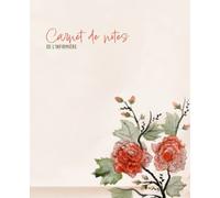 Carnet de notes de l'infirmière scolaire - outil pour l'infirmerie, les équipes éducatives - couverture fleur Japon