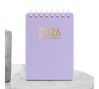 Carnet de notes de planificateur - Carnet à anneaux 2026, à A7 de poche pour notes, réunions, collège scolaire