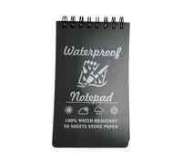 Carnet de notes de poche à spirales imperméable pour écrire dans le champ de pluie pour la maison, résistant aux intempéries, papier résistant aux intempéries pour le bureau