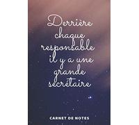 carnet de notes , Derrière chaque responsable il y a une grande secrétaire, Meilleur Cadeau drôle et original pour les secrétaires,mères,sœurs et ... de note je suis une secrétaire qui dechire