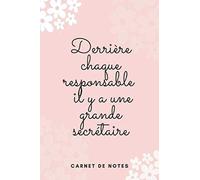 carnet de notes, Derrière chaque responsable il y a une grande secrétaire Meilleur Cadeau drôle et original pour les secrétaires,mères,sœurs et amies ... lignées: je suis une secrétaire qui déchire