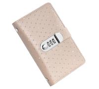 Carnet de notes économiseur d'argent - Cuir PU, planificateur budgétaire, verrouillage par mot de passe | Organiseur sécurisé pour espèces avec 100 enveloppes, classeur de défis économiques, pour la