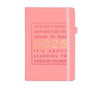 Carnet de notes en cuir 2025, calendrier 2024 - 2025, carnet de notes, Journal académique pour le personnel de bureau, planification quotidienne