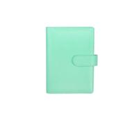 Carnet de notes en cuir à feuilles mobiles pour planification financière - Vert