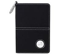 Carnet de notes en cuir souple avec support pour carnet de score de golf avec porte-crayon, couverture de parcours de golf