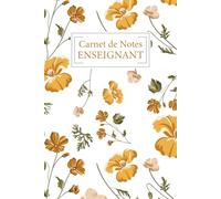 Carnet de notes enseignant: Carnet scolaire avec listes des élèves, relevé des compétences et espace dédié aux notes personnelles
