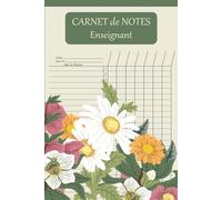 Carnet De Notes Enseignant: Registre de relevés de notes avec 30 élèves, pour les enseignants des collèges et lycées