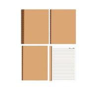Carnet de notes épais en cuir de vache pour coudre de mauvaises questions Papier kraft [A4/ligne horizontale] -1 This Outfit