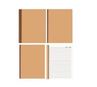 Carnet de notes épais en cuir de vache pour coudre de mauvaises questions Papier kraft [A5/ligne horizontale] -1 This Outfit