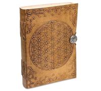 Carnet de notes Fleur de vie avec couverture en similicuir -- 250 g