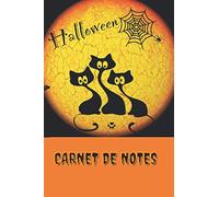 Carnet de notes Halloween: cahier de notes à remplir Halloween / Chats et sorcière / idée cadeau fête Halloween