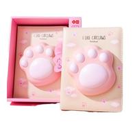 Carnet de Notes Kawaii Girly Squishy - Patte de Chat