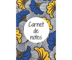 Carnet de notes ligné: Cahier pour prendre des notes avec jolie motif imprimé wax