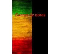 Carnet de notes ligné reggae - pour les amateurs de musique reggae - bob marley - rasta - rastafari - jah - lion de jah - liste - coworking- rouge ... prendre des notes aux couleurs du reggae.