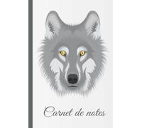 Carnet de notes Loup: Cahier de loups à larges lignes, cahier de papier ligné pour l'école, les étudiants, pour enfants, garçons, filles, adolescents, cahier de loups, amoureux des loups