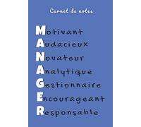 Carnet de notes manager: Cahier de management pour noter ses objectifs, idées et projets - Carnet pour chef d'équipe et responsable