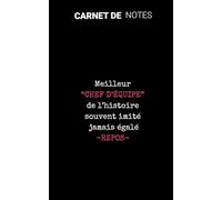 Carnet de notes militaire, Meilleur Chef-d'Equipe (militaire) cadeaux , reconnaissance,