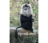 CARNET de NOTES - " Mon petit calepin " - macaque - 100 pages: photo d'art : GuyL'ART / carnet ligné une page sur deux: carnet de croquis, journal intime, journal secret, mémo, aide-mémoire