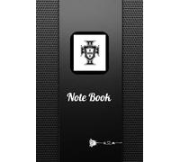 Carnet de notes noir Portugal: 100 pages de voyage pour planifier, organiser et documenter vos vacances: 6x9 pouces, papier ligné, idéal pour les amateurs de voyages et les amoureux du Portugal