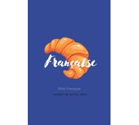 Carnet de notes / notebook / carnet de voyage / agenda / livre de notes / livre d'or France .Paris . Europe . croissant