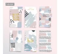 Carnet De Notes, Pages De Remplissage D'étiquettes A6 Planificateur Index Diviseur Pour Filofax Dokibook Spirale, 6 Feuilles/Ensemble