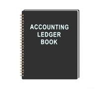 Carnet de notes pour enregistrement des dépenses, planificateur financier et registre de chèques avec papier robuste, journal comptable compact pour budgétisation quotidienne (noir)