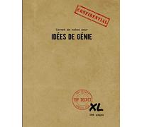 Carnet De Notes Pour Idées De Génie: Carnet De Notes Grand Format De 200 Pages Lignées Et Numérotées