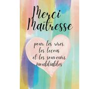 Carnet de notes pour Maîtresse - Cadeau de remerciement pour la fin d'année scolaire - Format pratique 23x15cm: Couverture Aquarelle - Personnalisable