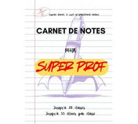 Carnet de notes pour super prof - Registre scolaire format A4 - Suivi jusqu’à 20 classes et 33 élèves - Cahier relevé de notes enseignant primaire, ... de suivi scolaire pratique et économique