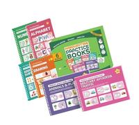 Carnet de notes rainuré pour pratique d'écriture avec modèles de dessin simples pour le développement de l'écriture de la petite enfance, carnet de croquis pour enfants