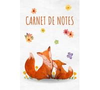 Carnet de Notes Renard: Cahier ligné A5 - 100 page papier blanc 90g - Prises de notes faciles et pratiques