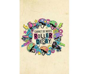 Carnet de notes Roller Derby: L’univers du roller Derby : patins quad, casques graphiques, éclairs, étoiles et engrenages