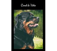 Carnet de Notes: Rottweiler. Cahier de notes chien Bouvier Allemand. Joli cahier de 100 pages lignées numérotées avec sommaire format 6x9. Joli livret ... d’écriture, d'adresse, de mots de passe