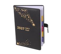 Carnet de Notes Sections Mensuelles et Quotidiennes | Couverture Rigide Noir, Papier Épais, Onglets Mensuels Intégrés, pour Professionnels et Gestion de Projets