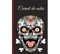 carnet de notes tête: Cahier de tête de mort large ligné, cahier de papier ligné pour l'école, les étudiants, pour les enfants, les garçons, les filles, cahier de tête de mort, amant de tête de mort