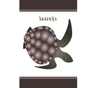 carnet de notes tortue d'eau "Secret": journal intime tortue d'eau, suivi de tortue